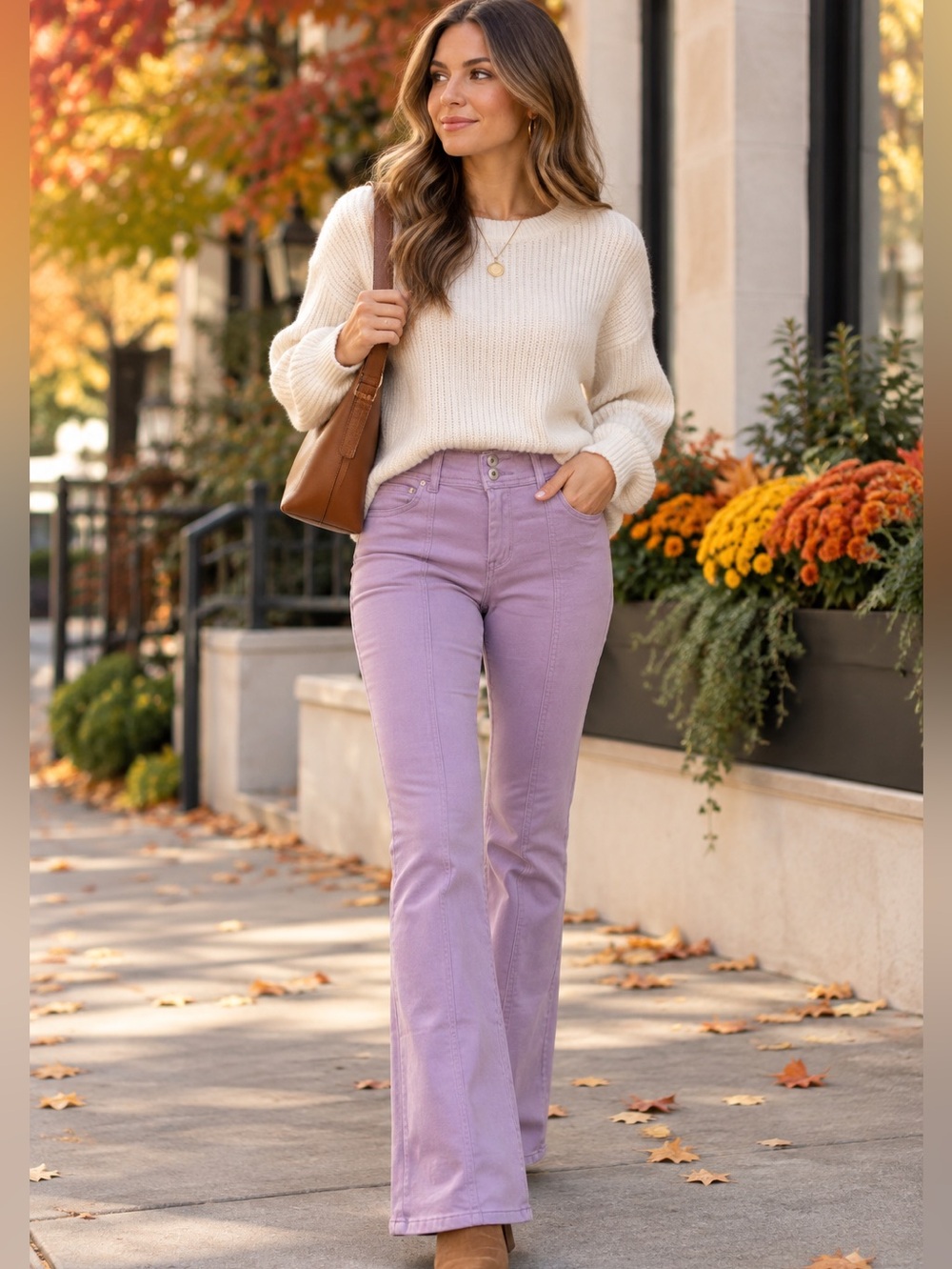 Indian Emporium Argania Purple Flare Pants EU 36 US 2–4 26W